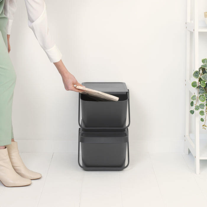 Brabantia Sort & Go Stapelbare Afvalemmer - 20 L
