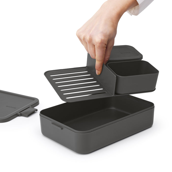 Brabantia Make & Take Bento Lunchbox - Kunststof - Dark Grey