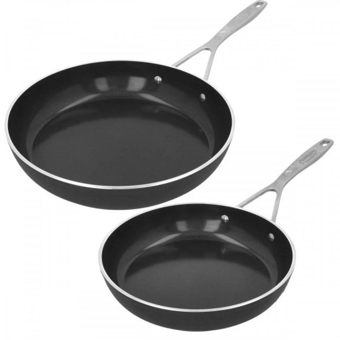 Demeyere Industry 3 Ceraforce Koekenpannenset - Aluminium - Ø 24 + Ø 28 cm