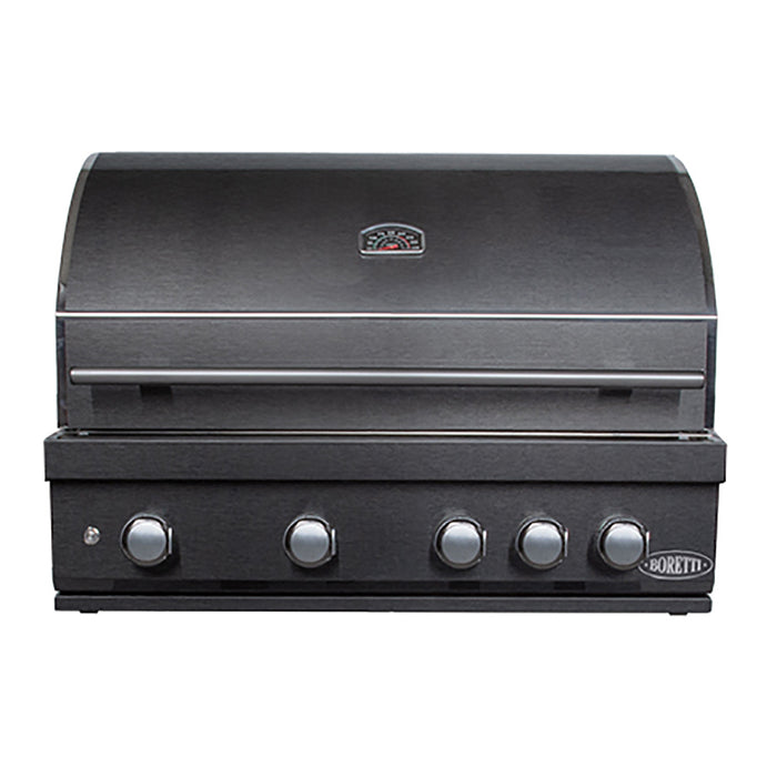 Boretti Imperatore Nero Gasbarbecue - 4 Branders - Built-in Gun Metal