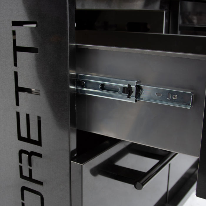 Boretti Imperatore Nero Gasbarbecue - 4 Branders - Built-in Gun Metal