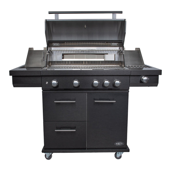 Boretti Imperatore Nero Gasbarbecue - 4 Branders