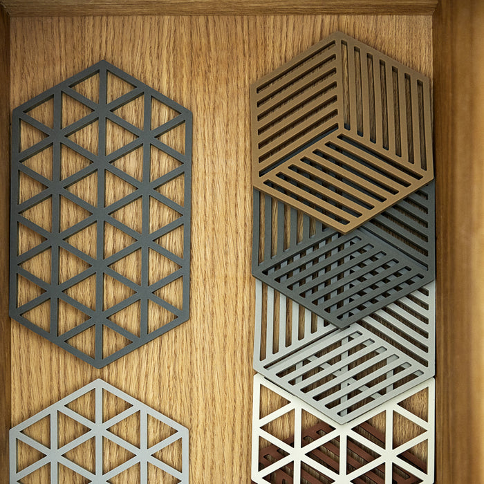 Zone Denmark Triangles Onderzetter - Olijfgroen