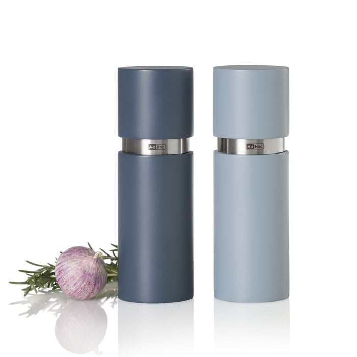 AdHoc Textura Peper- en Zoutmolen - Blauw