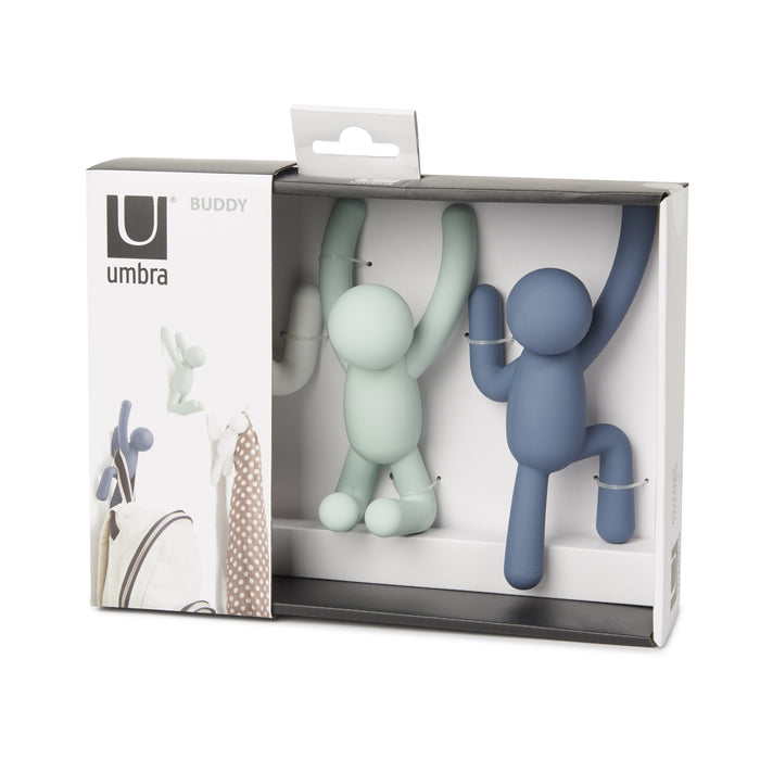 Umbra Buddy Kapstokhaken - Set van 3 - Multicolor