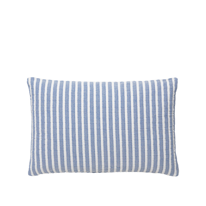Broste Copenhagen Evi Kussenhoes L 60 x B 40 cm - Blauw