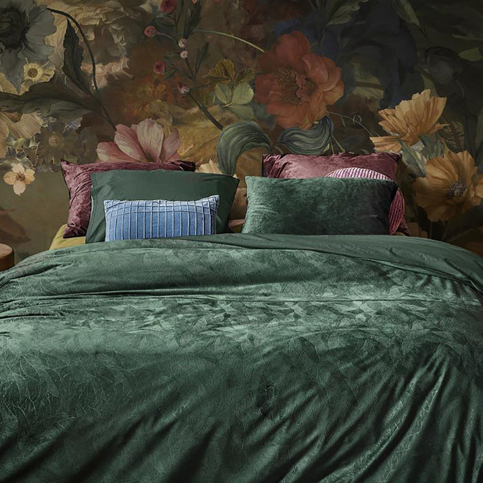 At Home by Beddinghouse Plants Dekbedovertrek 140 x 200/220 cm - Groen