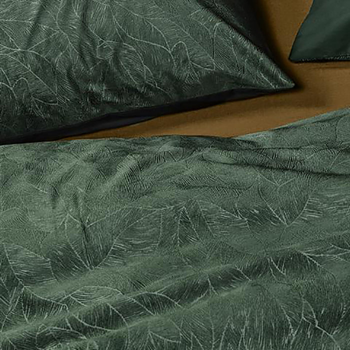 At Home by Beddinghouse Plants Dekbedovertrek 200 x 200/220 cm - Groen