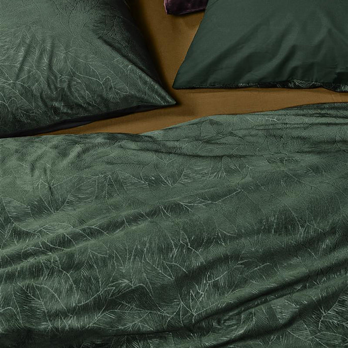 At Home by Beddinghouse Plants Dekbedovertrek 240 x 200/220 cm - Groen