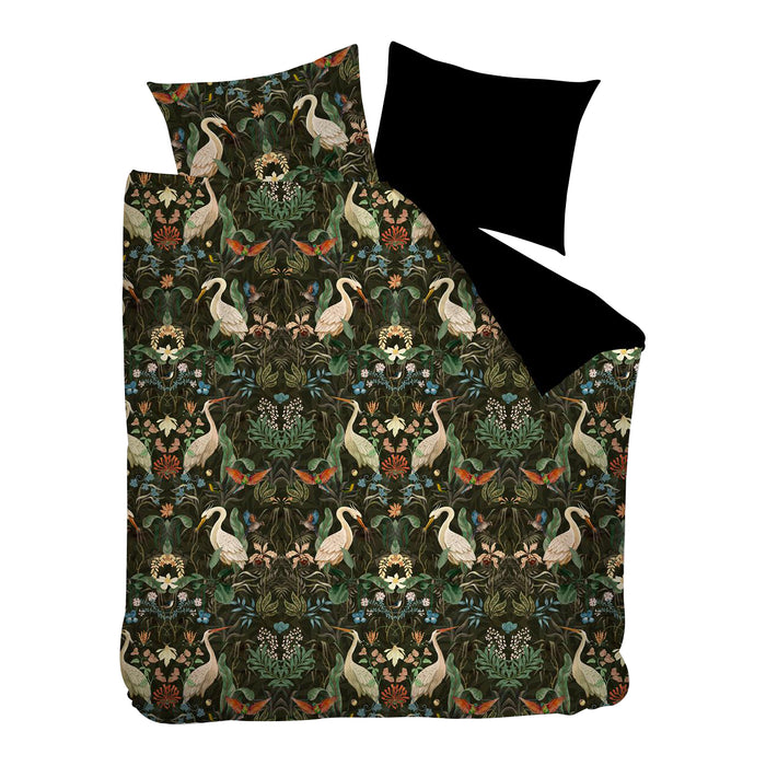 At Home by Beddinghouse Vibrant Dekbedovertrek 200 x 200/220 cm - Zwart