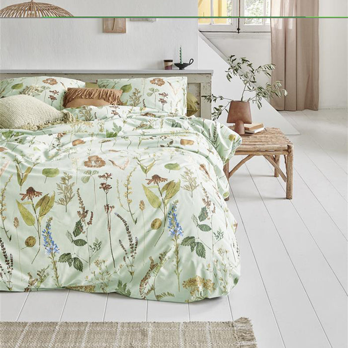 Ariadne at Home Flore Dekbedovertrek 200 x 200/220 cm - Groen