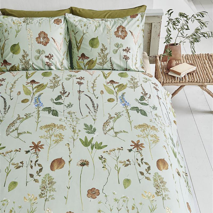 Ariadne at Home Flore Dekbedovertrek 200 x 200/220 cm - Groen