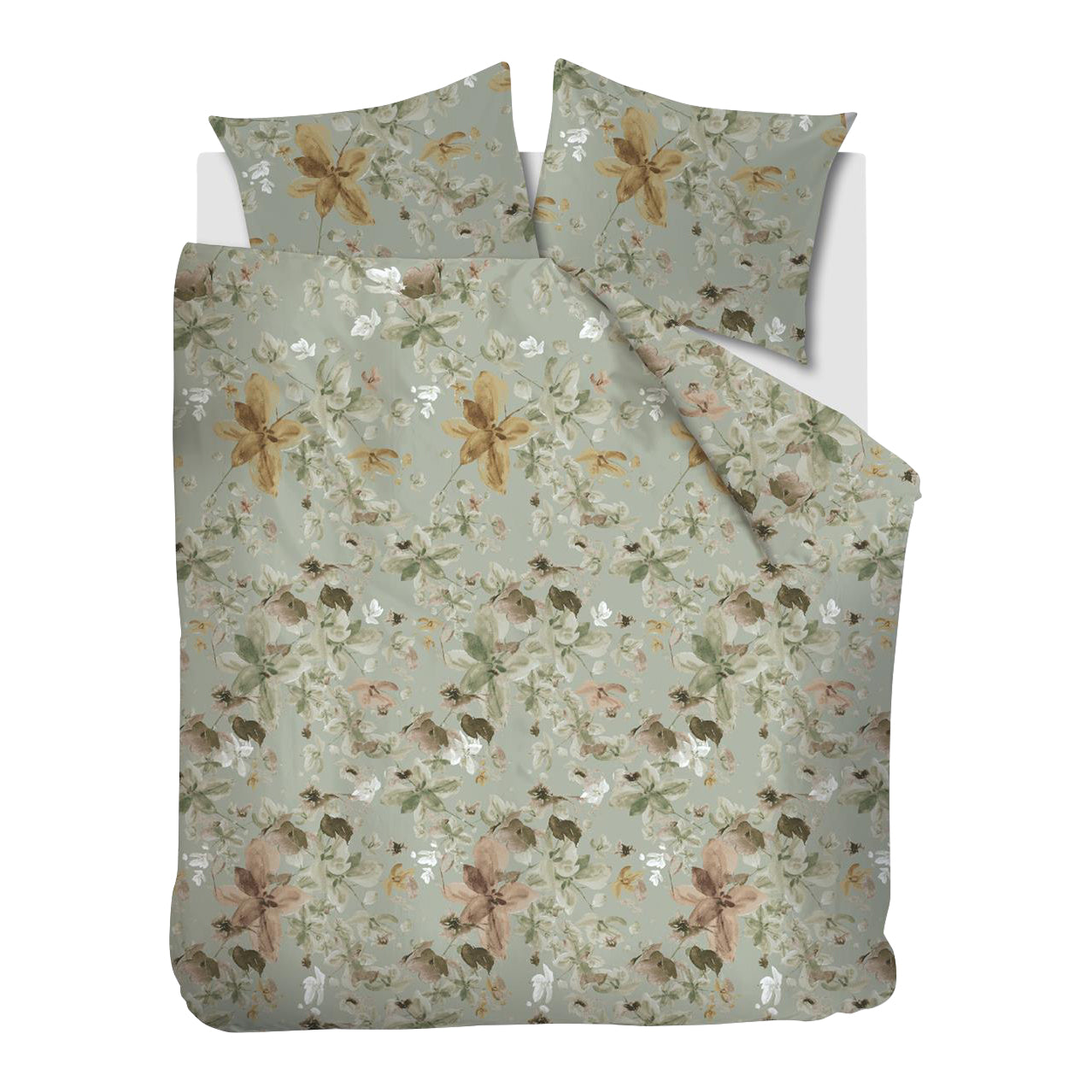 Ariadne at Home Pretty Dekbedovertrek 200 x 200/220 cm - Groen