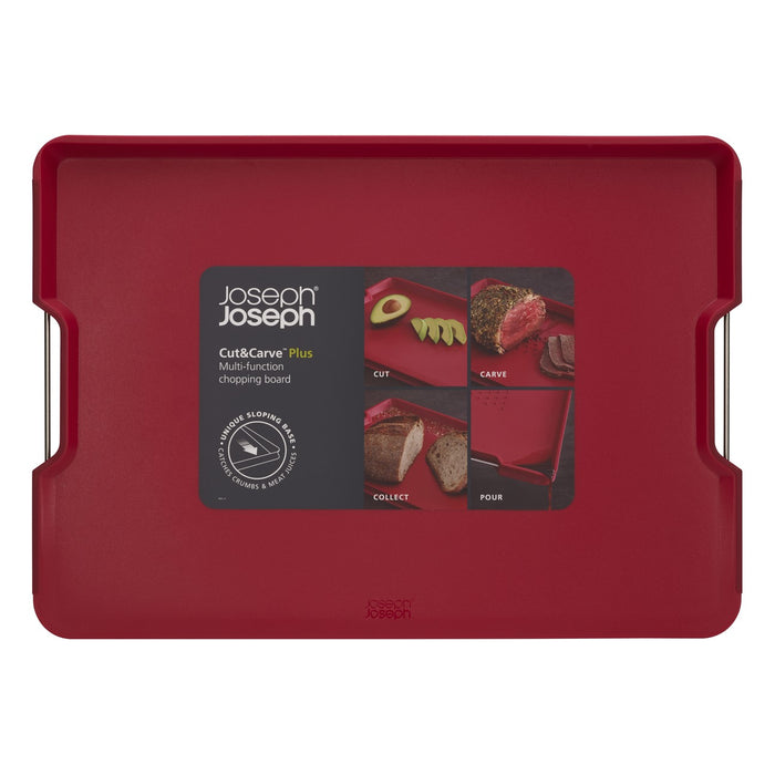 Joseph Joseph Cut & Carve Snijplank - Rood - XL