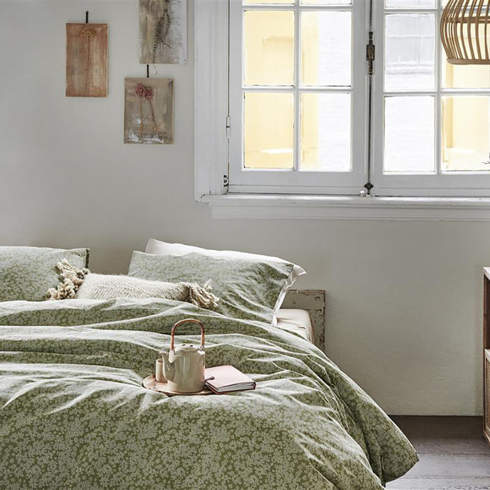 Ariadne at Home Tiny Florals Dekbedovertrek 200 x 200/220 cm - Groen