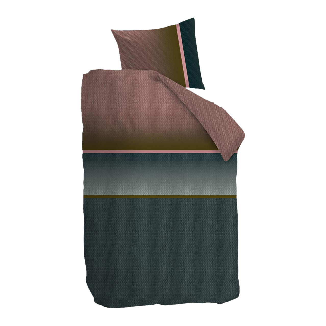 Beddinghouse Kian Dekbedovertrek 140 x 200/220 cm - Groen