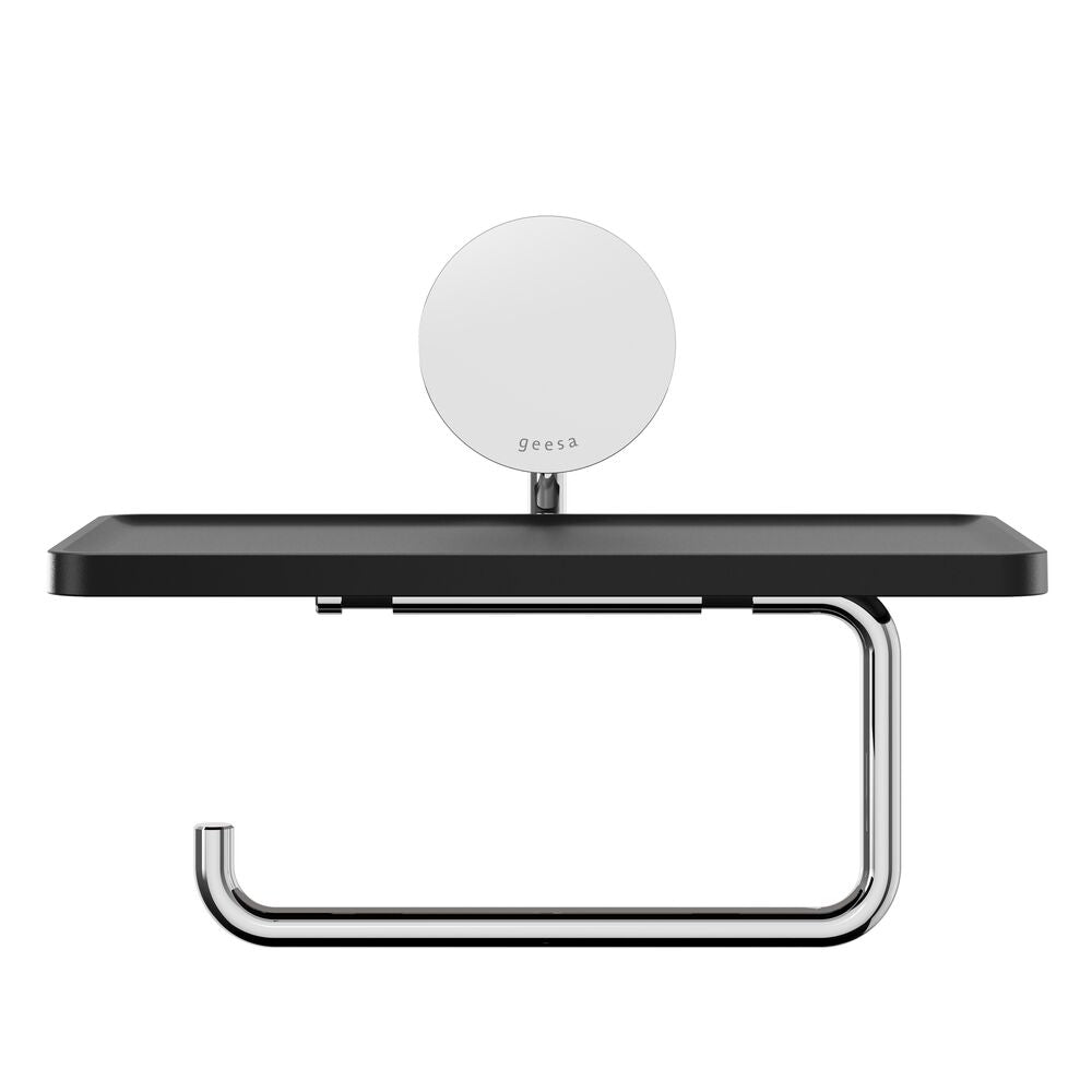 Geesa Opal Toiletrolhouder met Planchet - Chroom