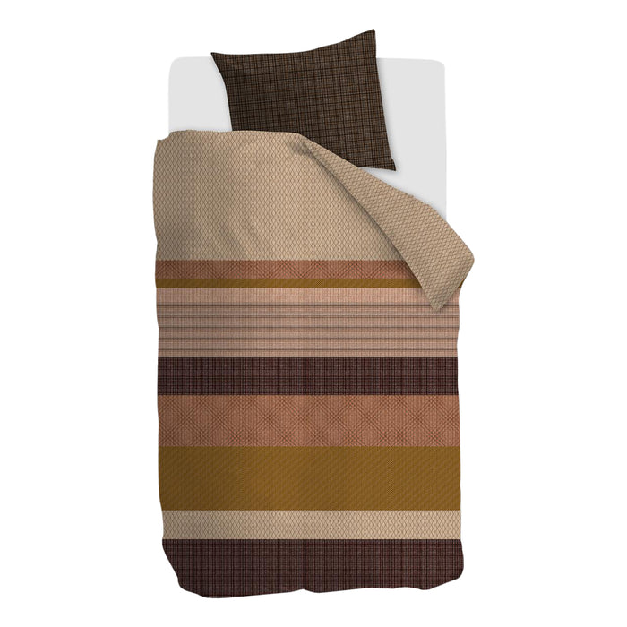 Beddinghouse Kyle Dekbedovertrek 140 x 200/220 cm - Terracotta