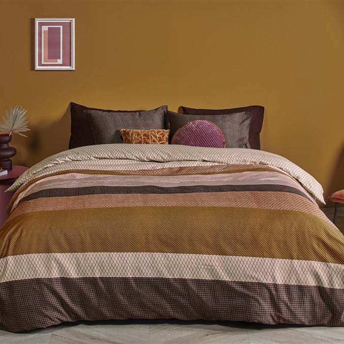 Beddinghouse Kyle Dekbedovertrek 140 x 200/220 cm - Terracotta