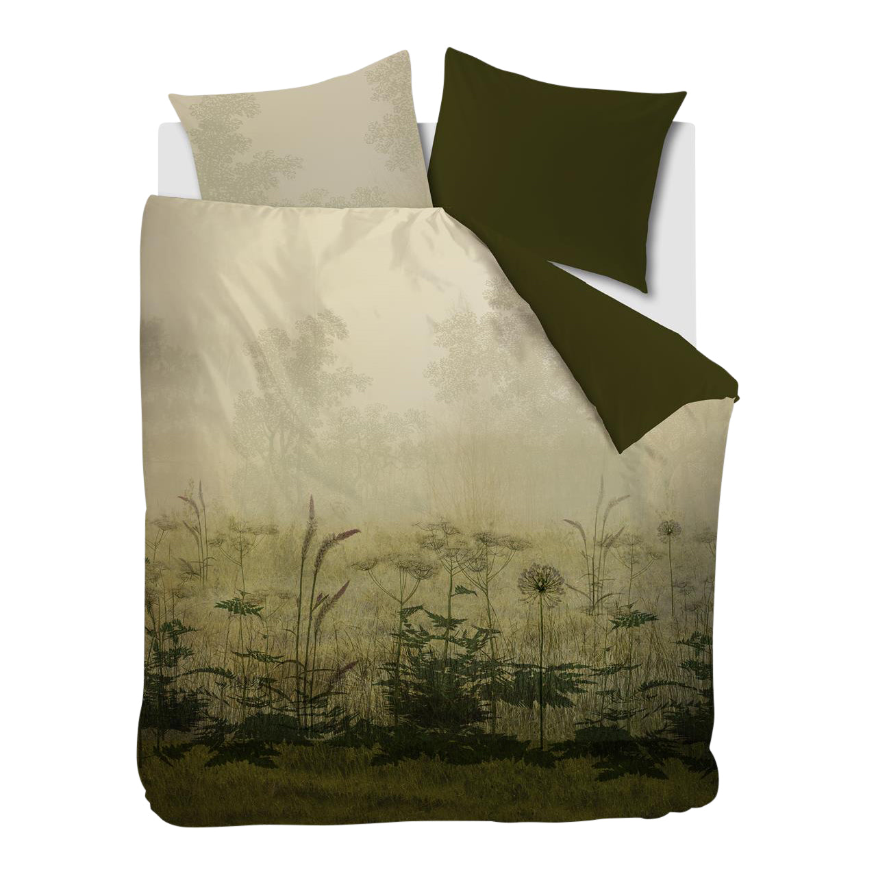 Beddinghouse Le Matin Dekbedovertrek 200 x 200/220 cm - Groen