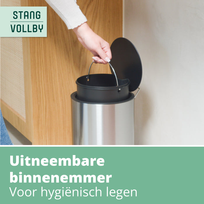 StangVollby Kallax Pedaalemmer - 5 Liter - RVS