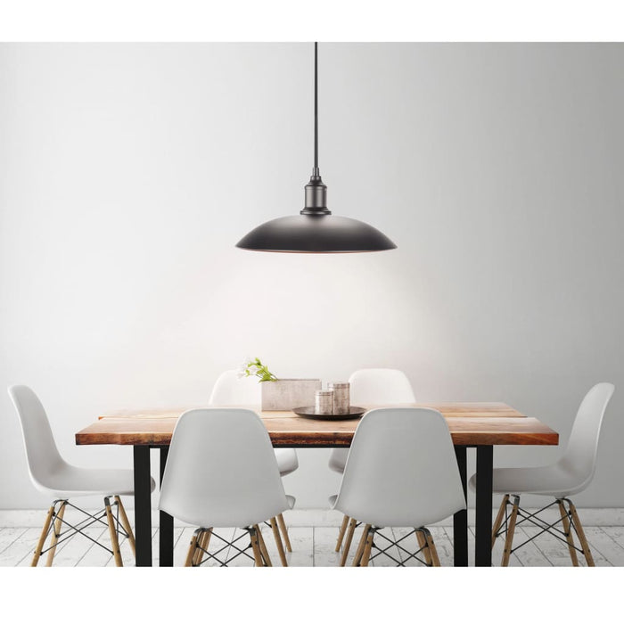 Smartwares Hanglamp plat LED 32x32x8 cm roségoud