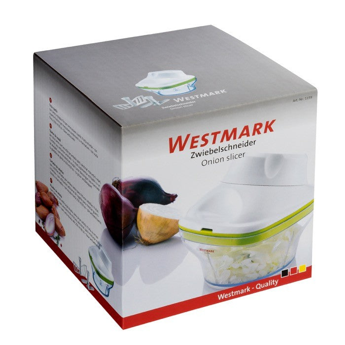 Westmark Uiensnijder met bak Neutraal 12.5 x 12.5 cm Kunststof-rvs