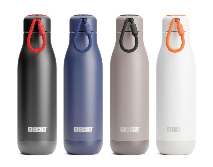 Thermosfles RVS, 750 ml,  Blauw - Zoku | Hydration