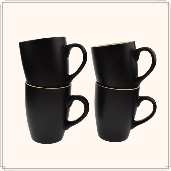 OTIX Koffiekopjes met Oor Set van 6 Koffiemokken Theekoppen Koffiet...