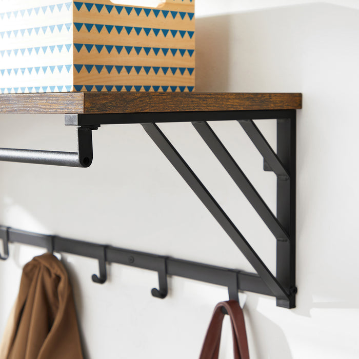 ACAZA Wandkapstok Vintage bruin