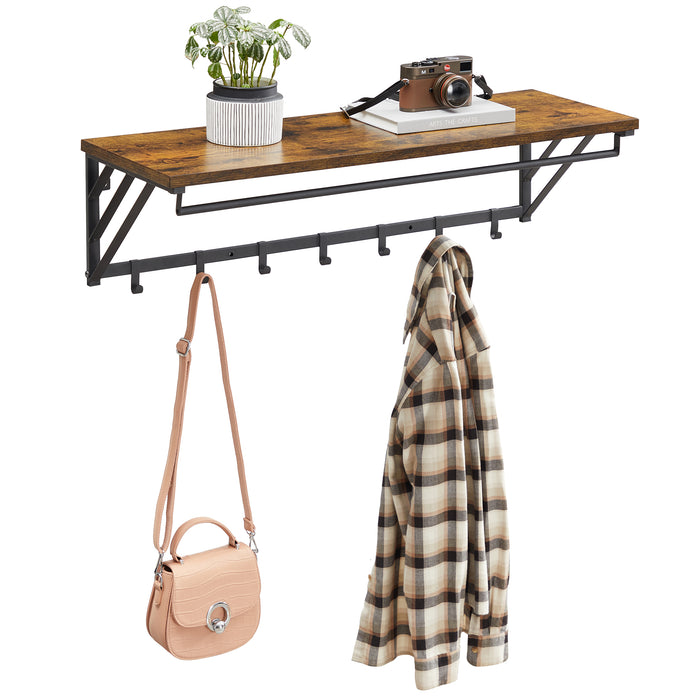 ACAZA Wandkapstok Vintage bruin