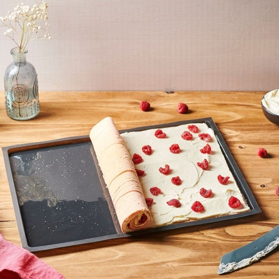 Mastrad - Bakplaat, Siliconen, 40 x 30 cm, Zwart - Mastrad