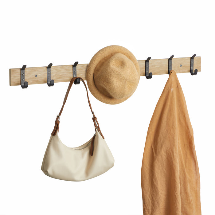 ACAZA Wandkapstok Lichte eik