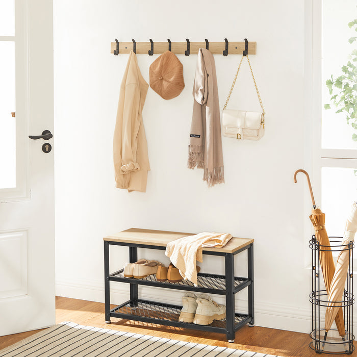 ACAZA Wandkapstok Lichte eik