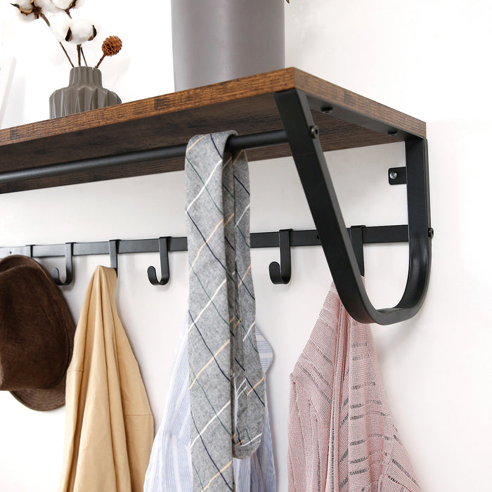 ACAZA Wandkapstok Vintage bruin