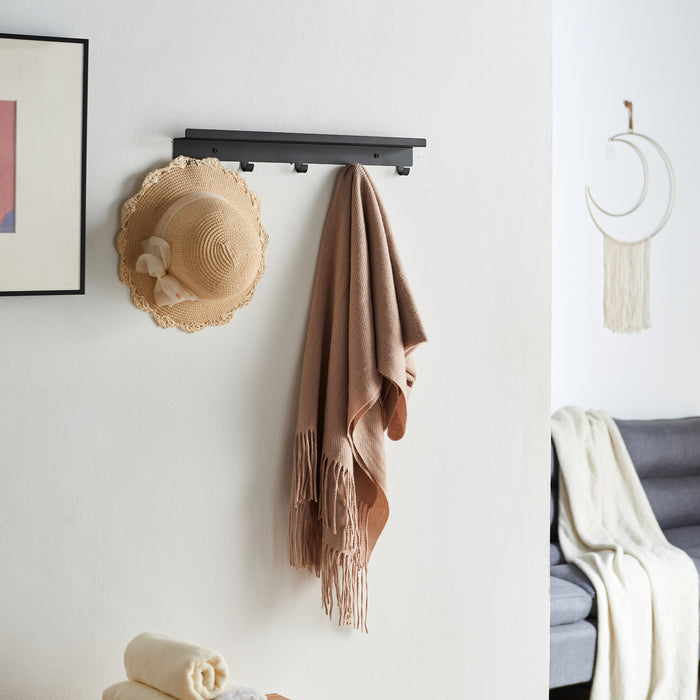 ACAZA Wandkapstok Zwart