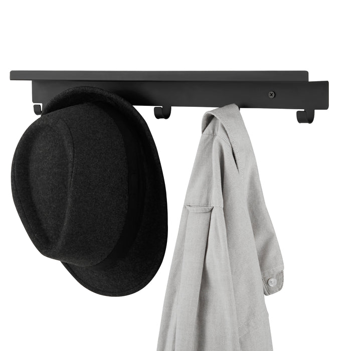 ACAZA Wandkapstok Zwart