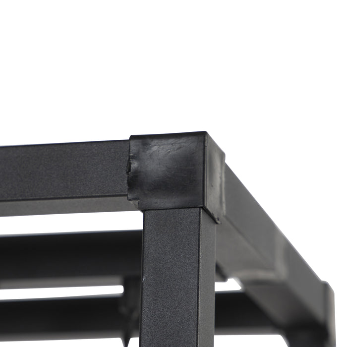 QAZQA Smart vloerlamp zwart 3-lichts incl. Wifi G95 - Big Cage