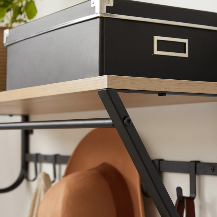 ACAZA Wandkapstok Lichte eik