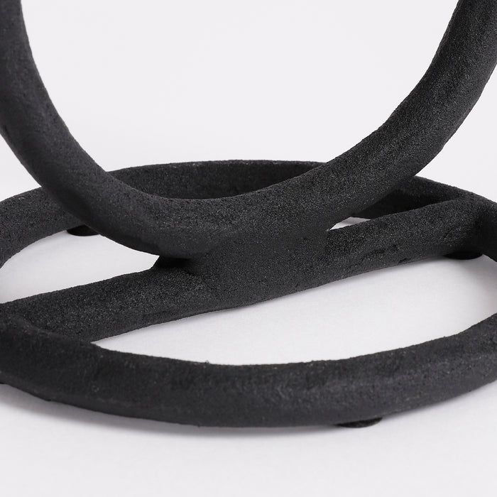 Mica Decorations Pitch Kandelaar - H23,5 x Ø13,5 cm - Zwart