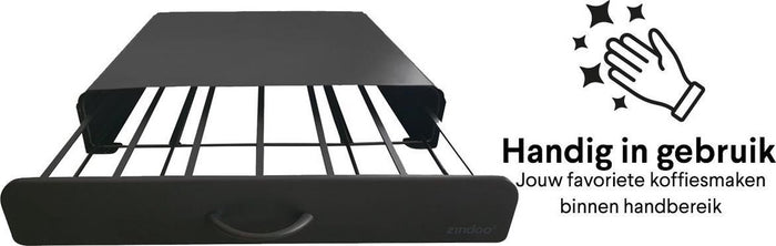 Zindoo capsulehouder met lade - 36 cups - Zwart