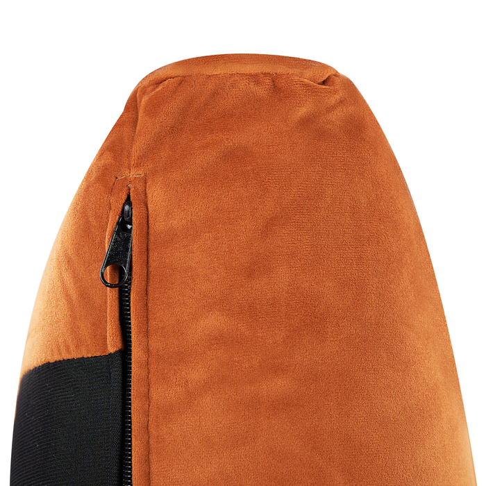 Beliani - MELLE - Tweepersoonsbed - Oranje - 140 x 200 cm - Fluweel