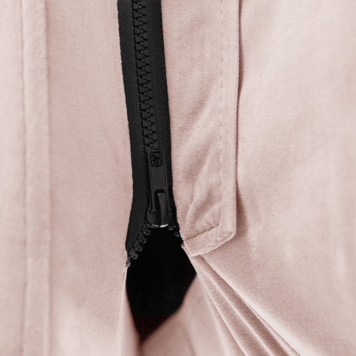 Beliani-MELLE -Tweepersoonsbed-Pastelroze-180 x 200 cm-Fluweel