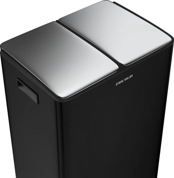 StangVollby Edsbyn pedaalemmer - 60 Liter - 2 vakken - Zwart