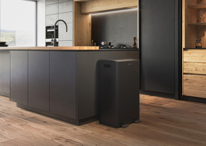 StangVollby Edsbyn pedaalemmer - 60 Liter - 2 vakken - Zwart