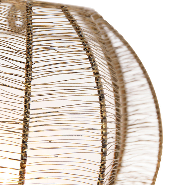 QAZQA Industriële wandlamp brons met zwart - Dong