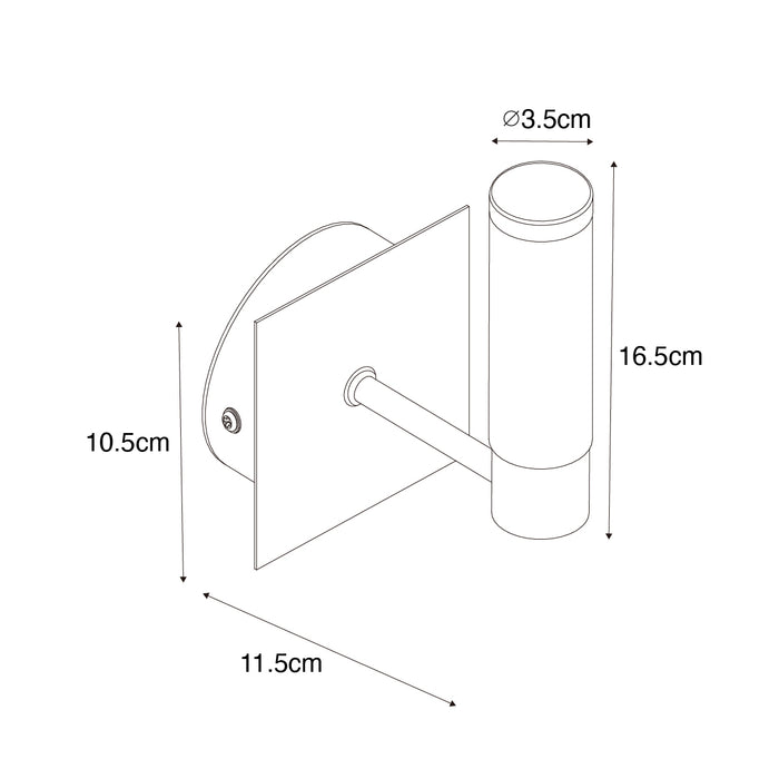 QAZQA Moderne badkamer wandlamp wit IP44 - Bath