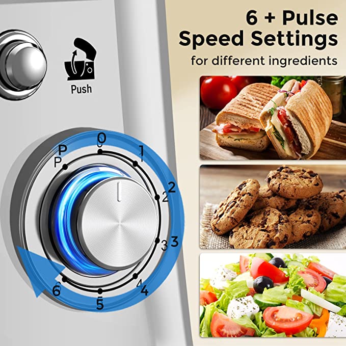 Royalty Line Keukenmachine - keukenrobot - (4.5 L) - 1600W - Silver