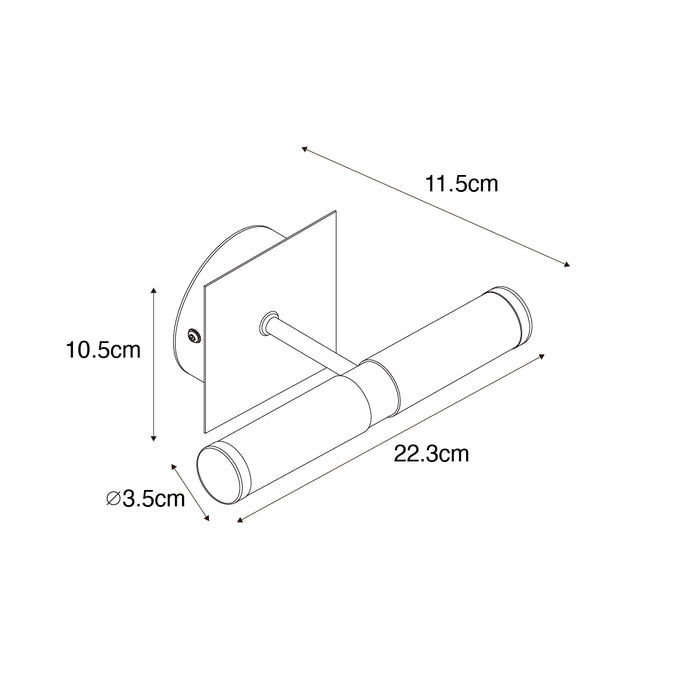 QAZQA Moderne badkamer wandlamp wit IP44 2-lichts - Bath