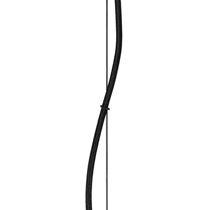 QAZQA Moderne hanglamp zwart met smoke glas - Stavelot